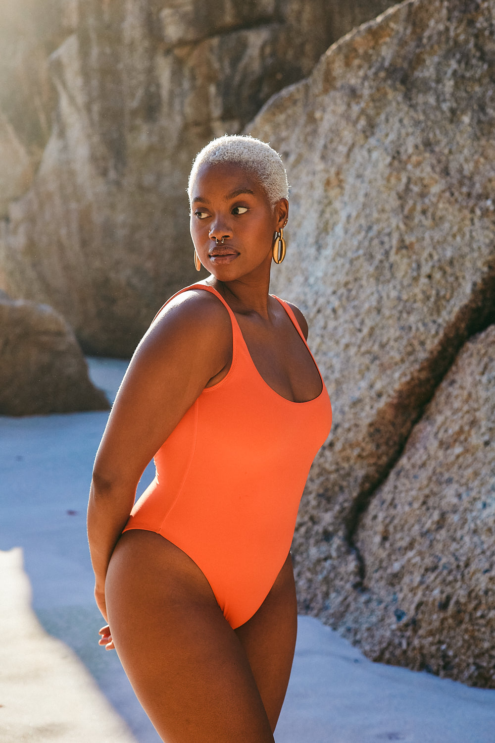 Aster swimsuit in Coral – Lily Label