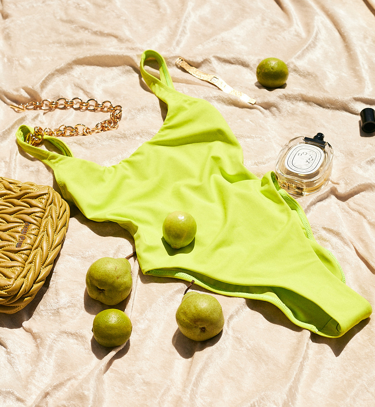 Aster swimsuit in Lime